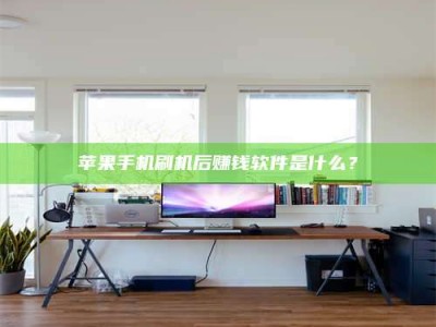 新野苹果手机刷机后赚钱软件是什么？