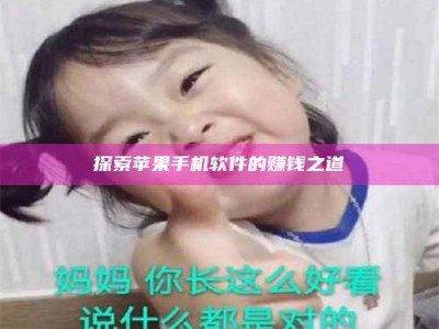 新野探索苹果手机软件的赚钱之道